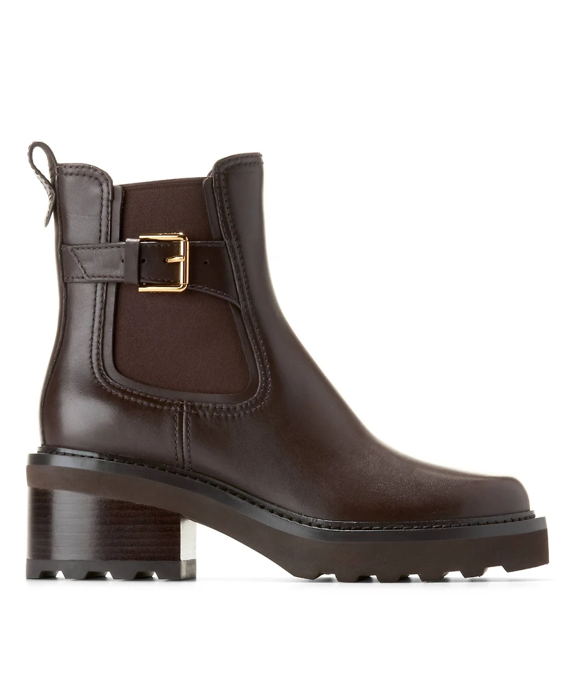 Cole Haan Women's Shibley Almond Toe Lug Buckle Booties