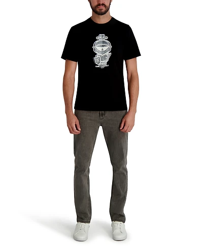 Karl Lagerfeld Paris Men's Armor Dragon Skin Printed T-Shirt