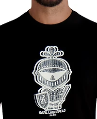 Karl Lagerfeld Paris Men's Armor Dragon Skin Printed T-Shirt
