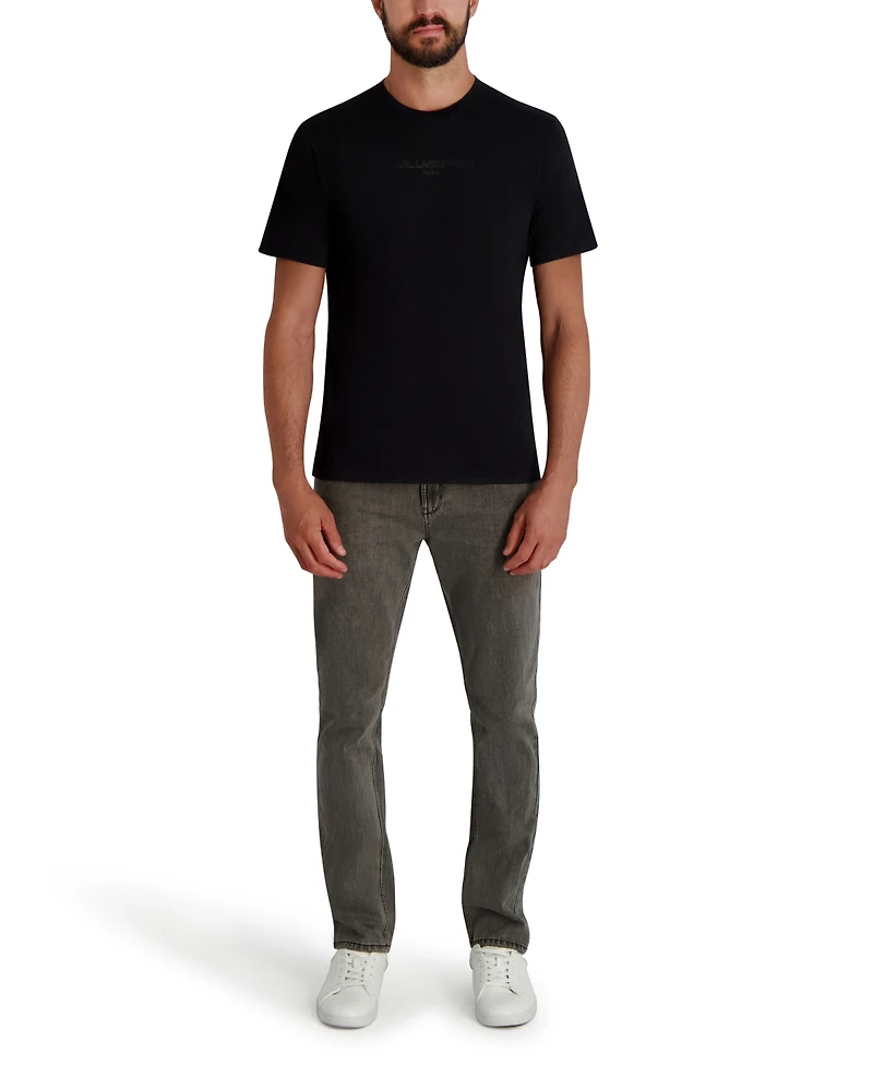 Karl Lagerfeld Paris Men's Short Sleeve Crewneck Logo T-Shirt