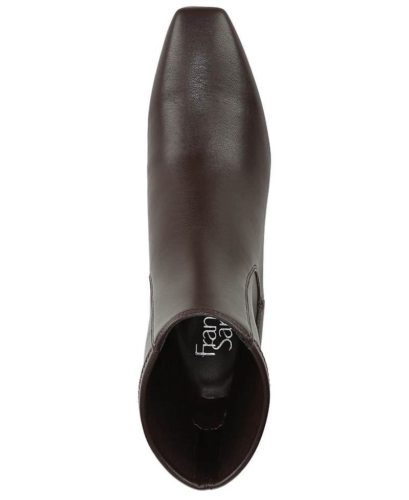 Franco Sarto Women's Tarrin Square Toe Zip Short Boots