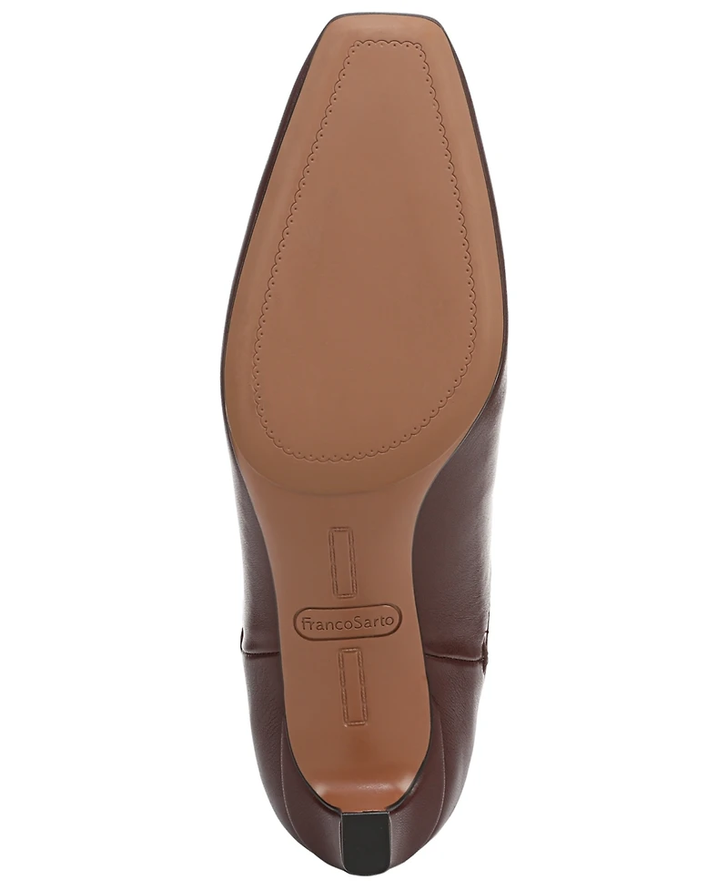 Franco Sarto Women's Tarrin Square Toe Zip Short Boots