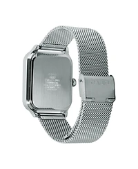 Casio Men's Silver-Tone Stainless Steel Watch, 34mm