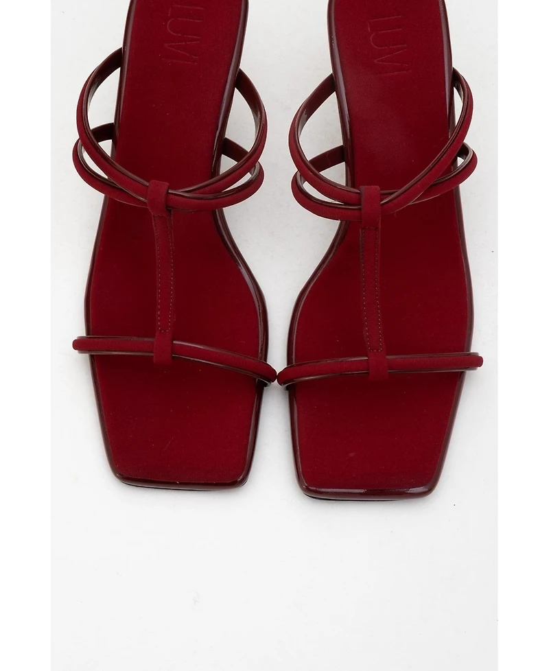 Prologue Shoes Mocha Strap Heel Sandal (Women)