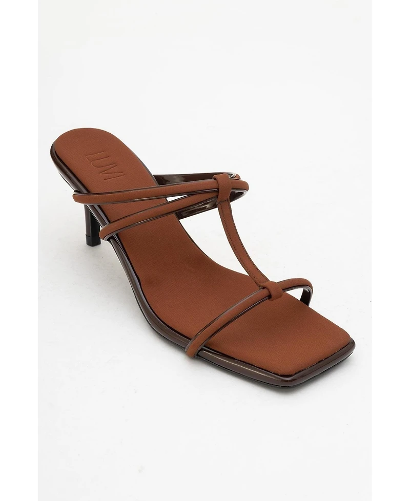 Prologue Shoes Mocha Strap Heel Sandal (Women)