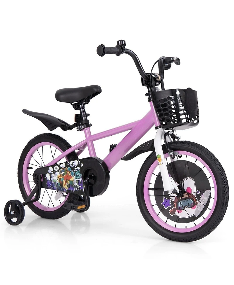 16 Inch Kids Sport Bike for Ages 4–8 with Adjustable Handlebar and Saddle