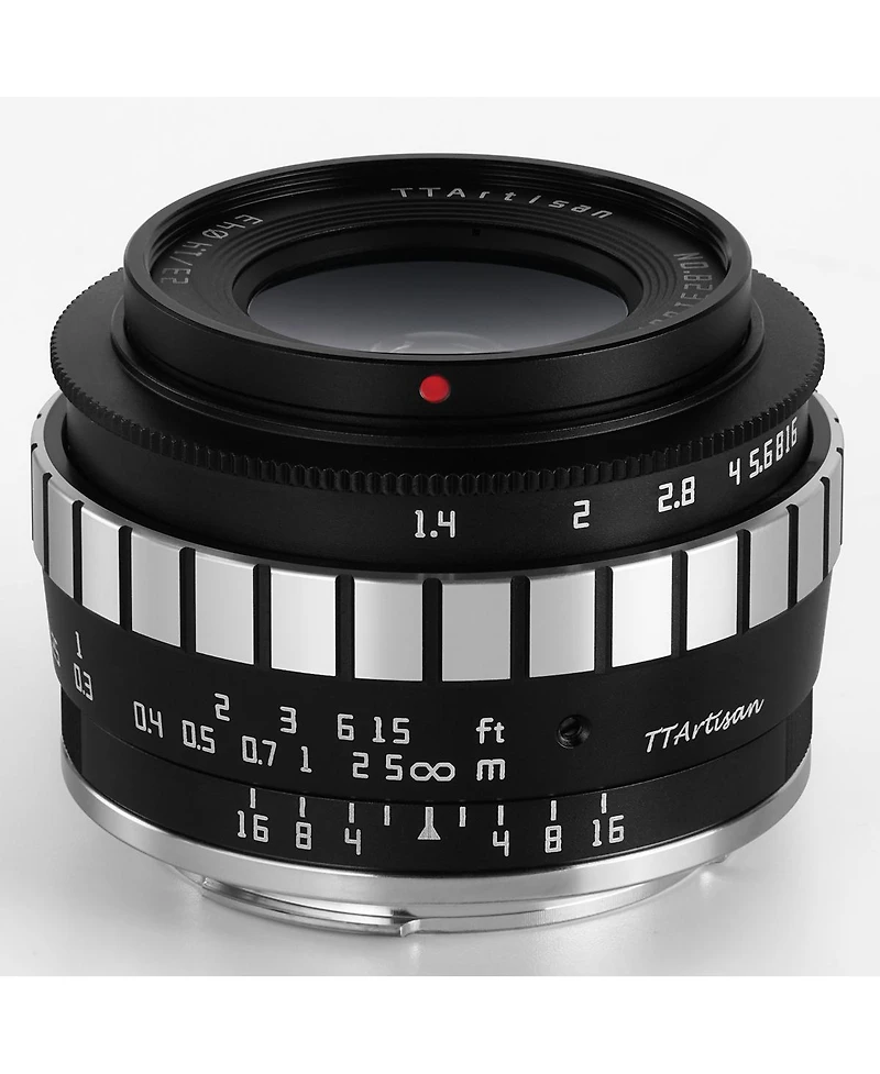 TTArtisan 23mm f/1.4 Lens for Fujifilm X, Black/Silver