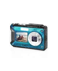 Minolta Minolta MN60WP Waterproof Dual Screen Digital Camera, Blue