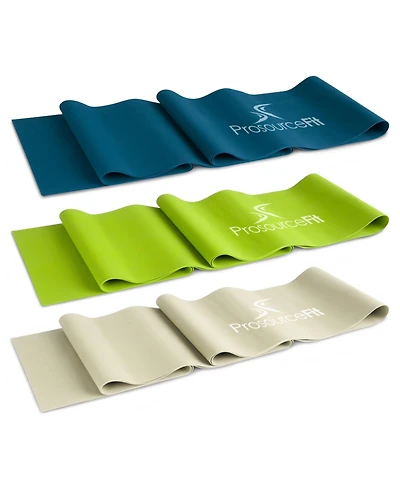 ProsourceFit Latex-Free Flat Resistance Band 3 Pack