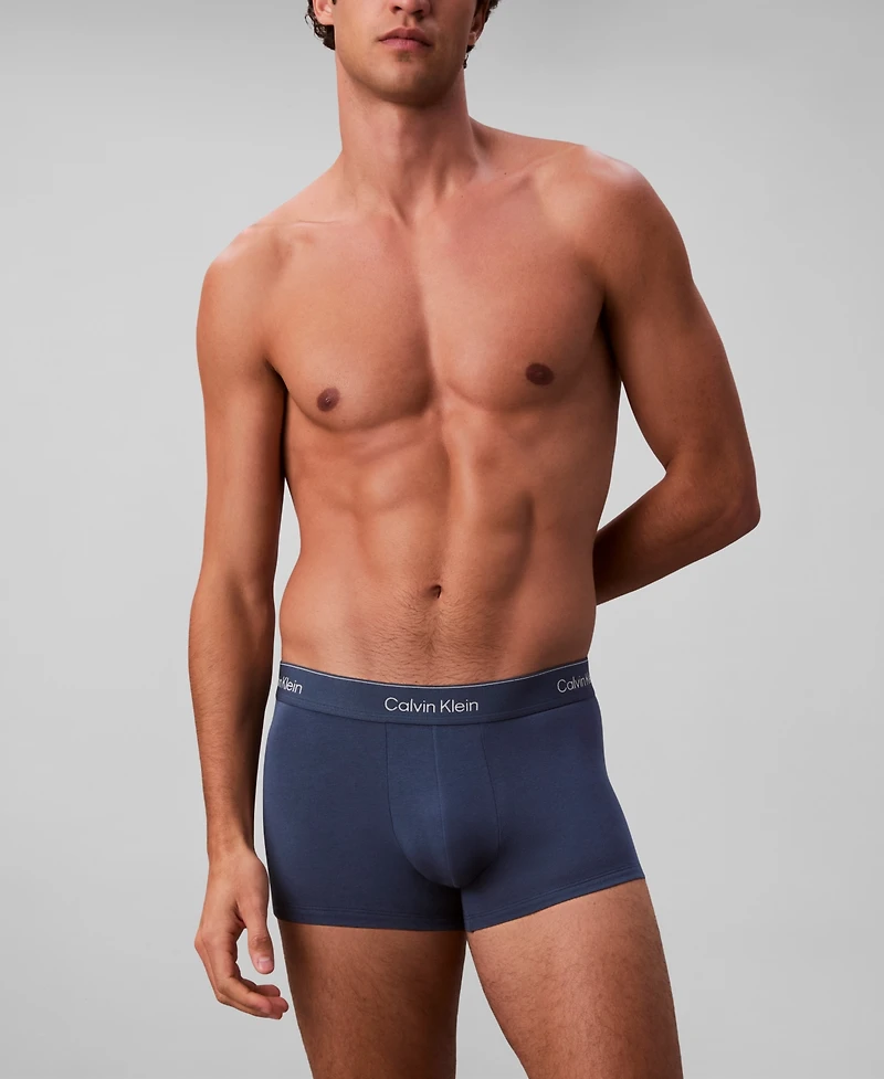 Calvin Klein Men's 3-Pack Icon Stretch Low Rise Trunks