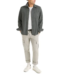 Nautica Men's Houndstooth Long Sleeve Shirt