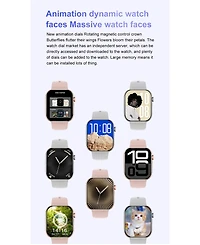 Ruxing Smart 1.85" Amoled Smart Watch With Bluetooth Calling, Health Monitoring,Sport Modes,4GB for Women Men -Pink