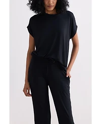 Reistor Women's Relaxed Tee Set Black