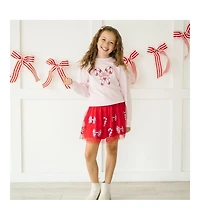 Sweet Wink Baby Girls Candy Cane Patch Christmas Sweatshirt
