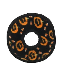 Tuffy Holiday Jr Ring Pumpkin 2 Pack , Durable Plush Squeaky Dog Toy