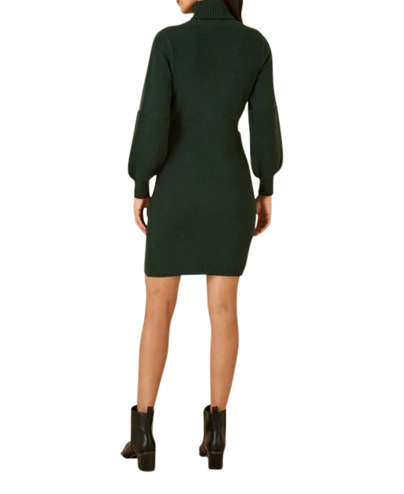 Yumi Women's Roll Neck Knitted Dress