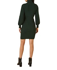 Yumi Women's Roll Neck Knitted Dress