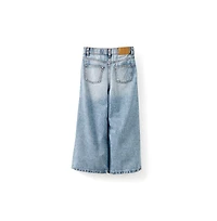 Cotton On Girls Little/Big Pleat Front Relaxed Denim Jean