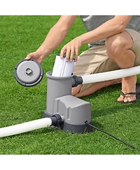 Bestway Flowclear 1,500 Gph 120V Above Ground Swimming Pool Water Filter Pump
