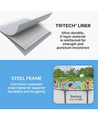 Bestway Steel Pro Max 14'x48" Round Above Ground Swimming Pool with Pump & Cover