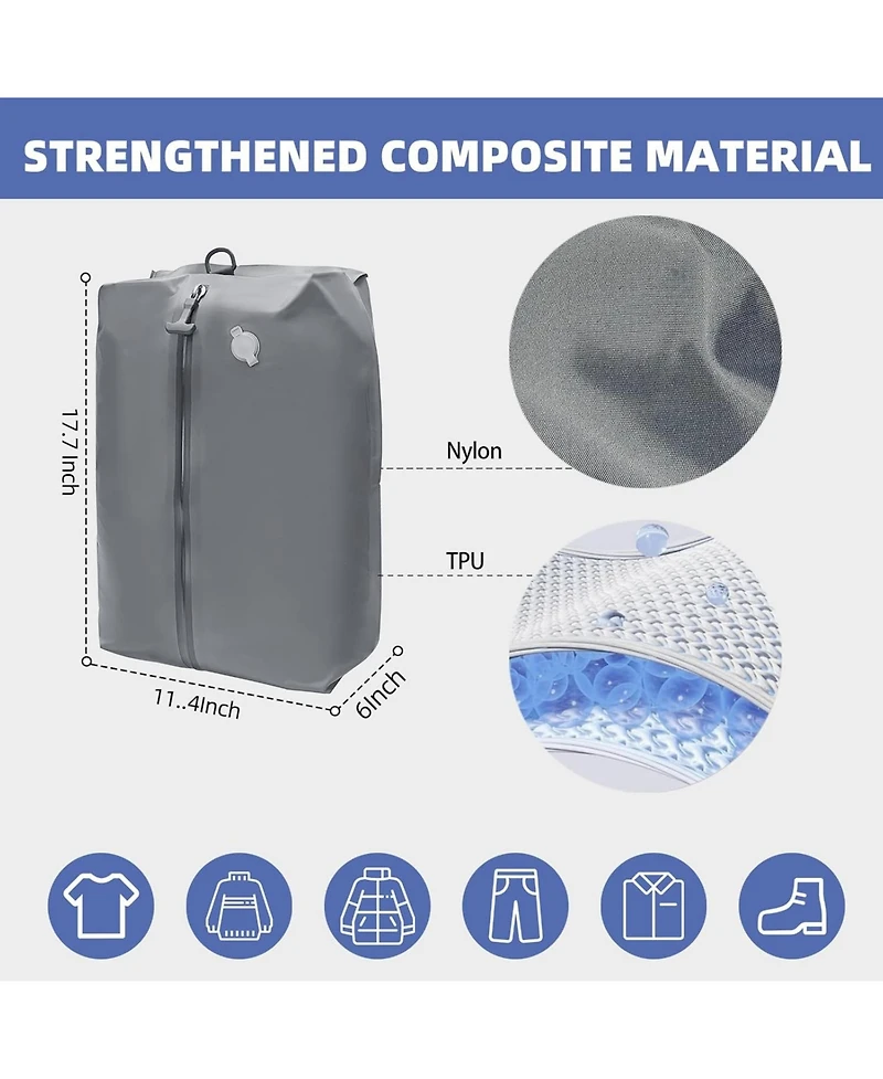 Urbanmax 17" Vacuum Compression Storage Bags with Pump