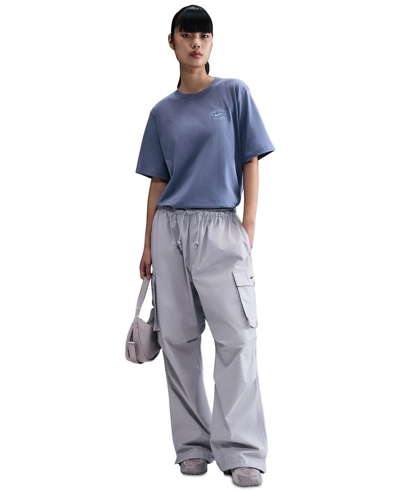 Nike Women's Ribbed Collar Loose T-Shirt
