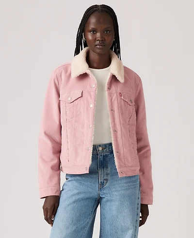 Levi's Women's Original Denim Trucker with Sherpa Lining