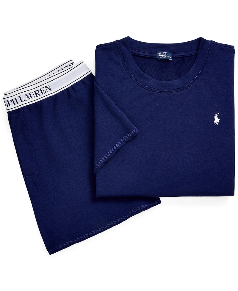 Polo Ralph Lauren Women's 2-Piece Crewneck Top and Shorts Pajama Set