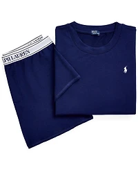 Polo Ralph Lauren Women's 2-Piece Crewneck Top and Shorts Pajama Set