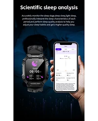 Ruxing smart Stay Connected and Healthy with Advanced Waterproof Smart watch-Yellow