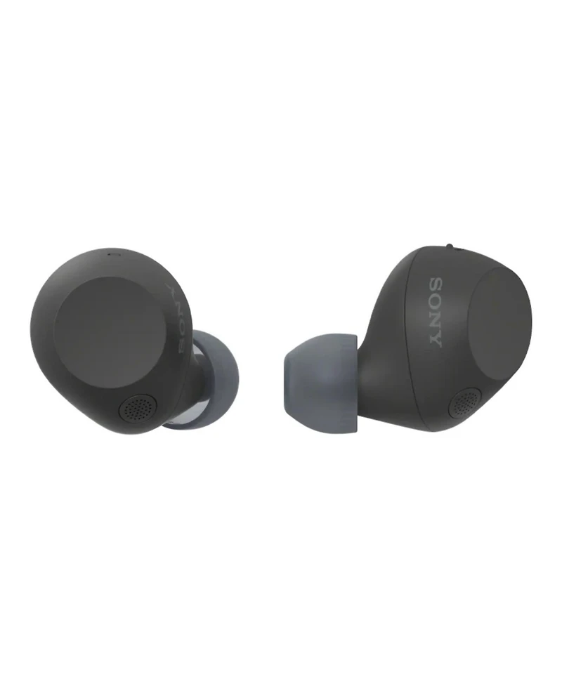 Sony Wireless Noise-Cancelling Earbuds (Black) Bundle with Ear Tips (2 Items)