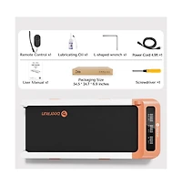 DeerRun Z10 12% Auto Incline Smart Walking Pad Treadmill with remote control-Orange