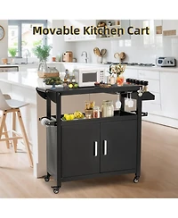 Aecojoy Outdoor Grill Table, 3-Tier Pizza Oven Stand Stainless Steel Bbq Prep Table