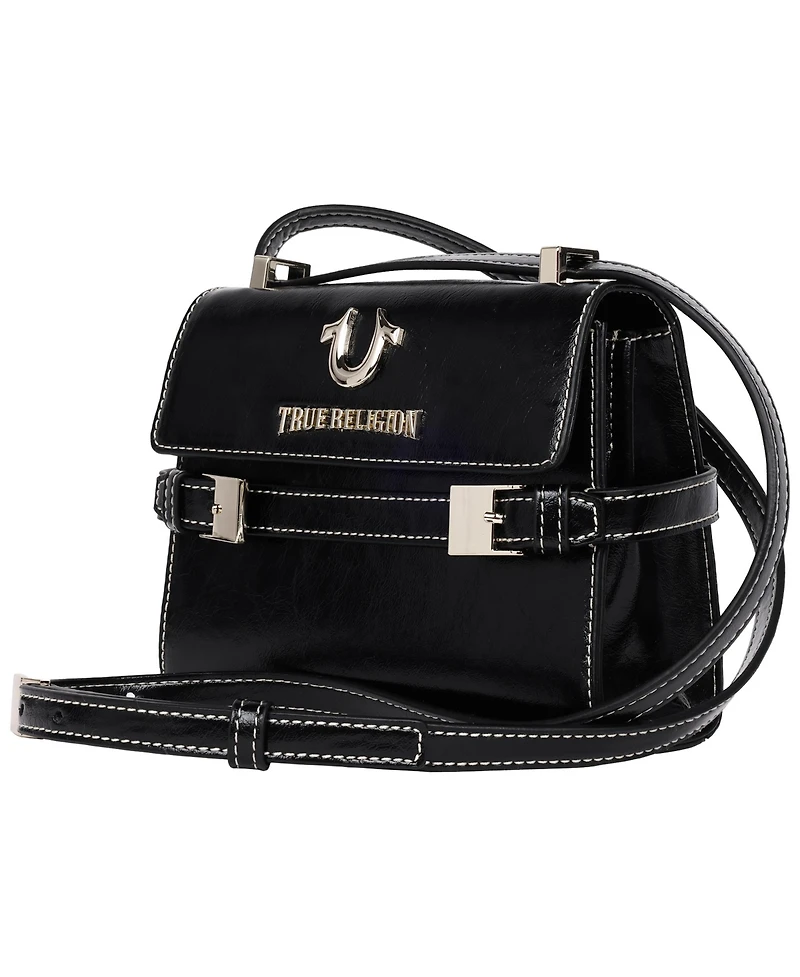 True Religion Buckle Tab Flap Bag