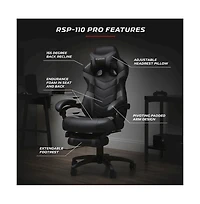 Respawn Gaming Chairs For Adults With Headrest Pillow - Grey