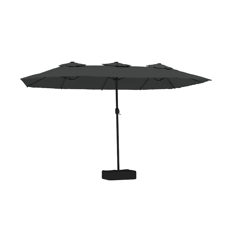Garden Parasol Anthracite Polyester, Powder-Coated Iron