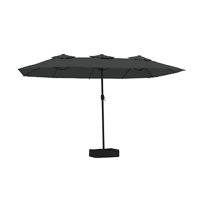 Garden Parasol Anthracite Polyester, Powder-Coated Iron