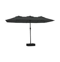 Garden Parasol Anthracite Polyester, Powder-Coated Iron