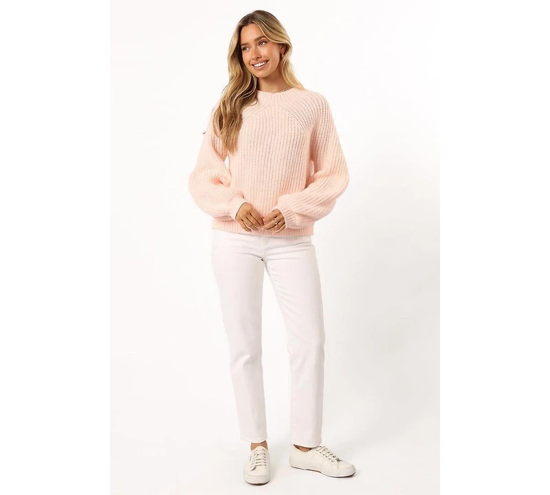 Petal and Pup Women's London Knit Sweater - Pink Xs/S