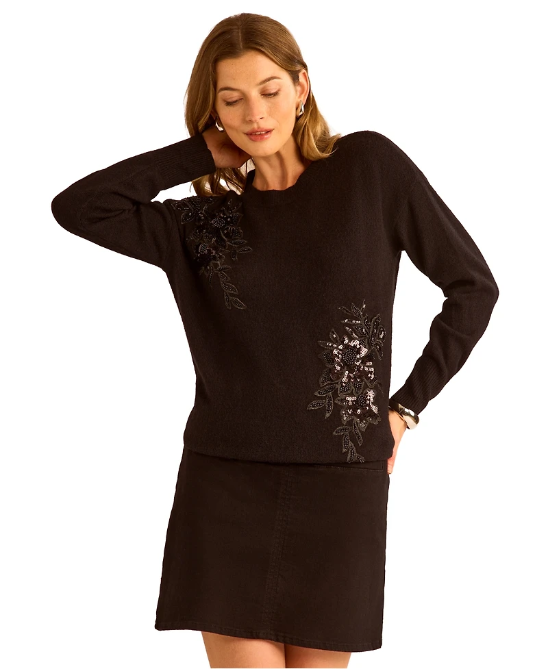 Vince Camuto Women's Embellished Sweater