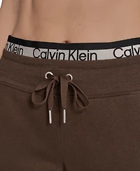 Calvin Klein Women's Performance Logo Stripe Jogger Sweatpants