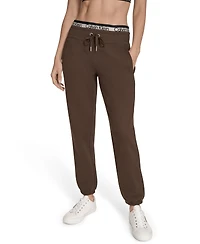 Calvin Klein Women's Performance Logo Stripe Jogger Sweatpants