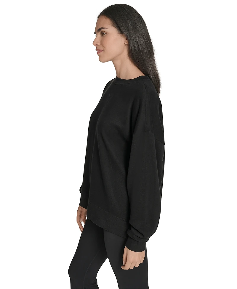 Calvin Klein Women's Performance Crew Neck Oversized Sweatshirt