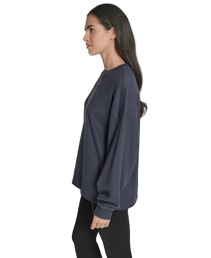 Calvin Klein Women's Performance Crew Neck Oversized Sweatshirt