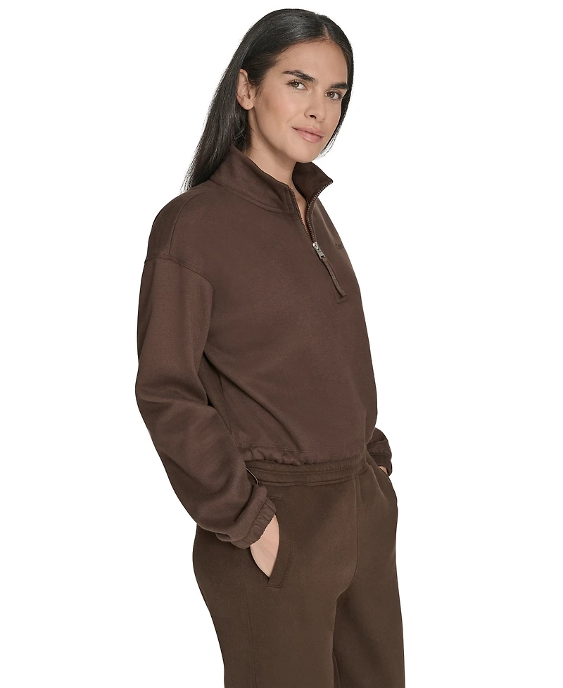 Calvin Klein Women's Performance Half-Zip Pull-On Sweatshirt