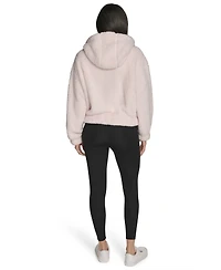 Calvin Klein Women's Performance Oversized Hooded Sherpa Jacket