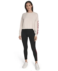 Calvin Klein Performance Women's Logo Cropped Long-Sleeve