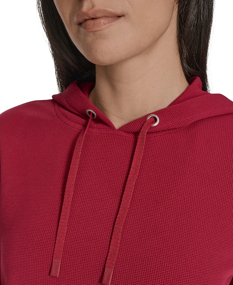 Calvin Klein Performance Women's Waffle-Knit Pullover Hoodie