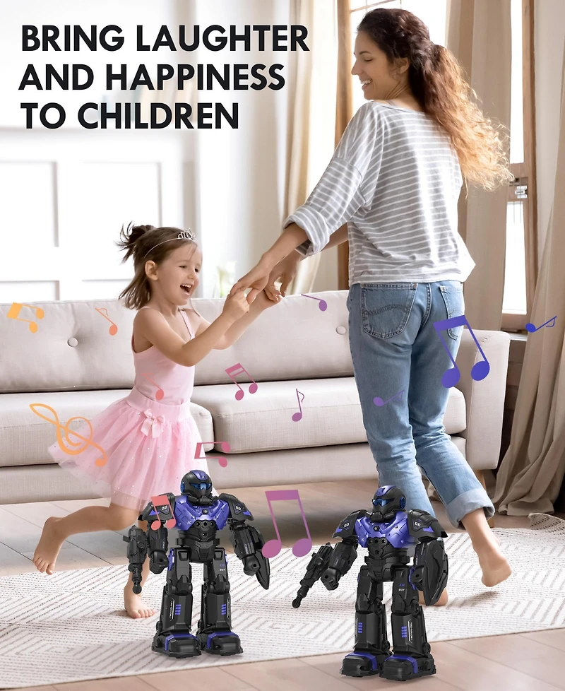 Rc Robot Toys, Gesture Sensing Programmable Rc Robot Toy, Talking, Dancing Rechargeable Intelligent Remote Control Robot