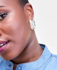 I.N.C. International Concepts Plus Size Chambray Top Wide Leg Pants Earrings Macys Exclusive